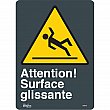 Zenith Safety Products - SGM787 - Enseigne «Surface Glissante» Chaque