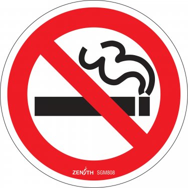 Zenith Safety Products - SGM808 - No Smoking CSA Safety Sign Each