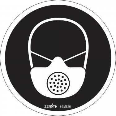 Zenith Safety Products - SGM820 - Enseigne de sécurité CSA - protection respiratoire obligatoire Chaque