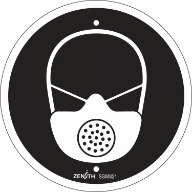 Zenith Safety Products - SGM821 - Enseigne de sécurité CSA - protection respiratoire obligatoire Chaque