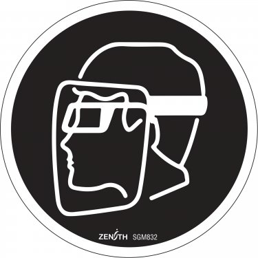 Zenith Safety Products - SGM832 - Enseigne de sécurité CSA - protection faciale obligatoire Chaque
