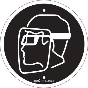 Zenith Safety Products - SGM833 - Enseigne de sécurité CSA - protection faciale obligatoire Chaque