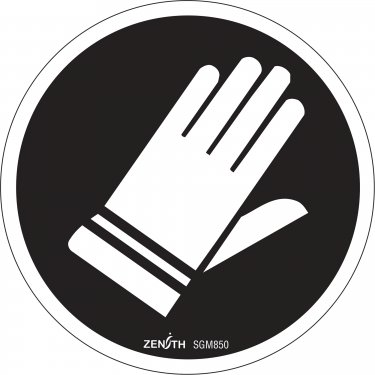 Zenith Safety Products - SGM850 - Hand Protection Required CSA Safety Sign Each