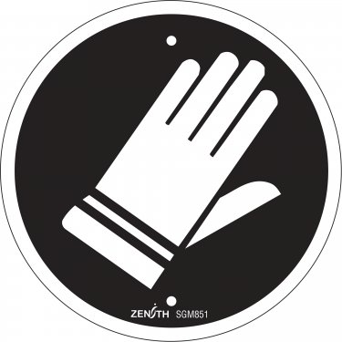 Zenith Safety Products - SGM851 - Enseigne de sécurité CSA - protection des mains obligatoire Chaque