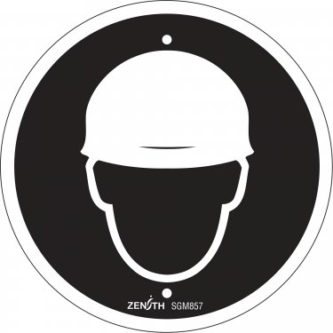 Zenith Safety Products - SGM857 - Enseigne de sécurité CSA - casque de protection obligatoire Chaque