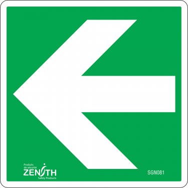 Zenith Safety Products - SGN081 - Arrow CSA Safety Sign Each