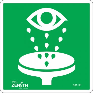 Zenith Safety Products - SGN111 - Eye Wash CSA Safety Sign Each