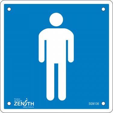 Zenith Safety Products - SGN136 - Men CSA Safety Sign Each