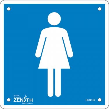 Zenith Safety Products - SGN154 - Women CSA Safety Sign Each