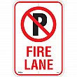 Zenith Safety Products - SGP345 - Enseigne Stationnement interdit «Fire Lane» Chaque