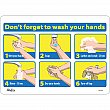 Zenith Safety Products - SGU296 - Enseigne avec pictogramme Don't Forget to Wash Your Hands Chaque