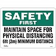 Zenith Safety Products - SGU339 - Physical Distancing Sign Each