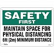 Zenith Safety Products - SGU340 - Physical Distancing Sign Each