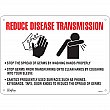Zenith Safety Products - SGU377 - Enseigne « Reduce Disease Transmission » Chaque