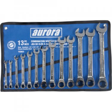 Aurora Tools - TEQ833 - Jeu de clés à cliquet à tête fixe