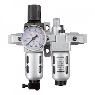 Aurora Tools - TYY179 - Filtre/régulateur et lubrificateur d'air modulaire (manomètre compris)