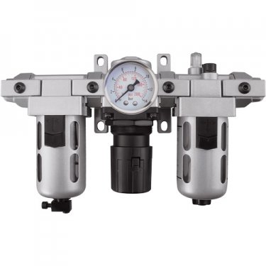 Aurora Tools - TYY182 - Filtre, régulateur et lubrificateur d'air modulaire (manomètre compris)