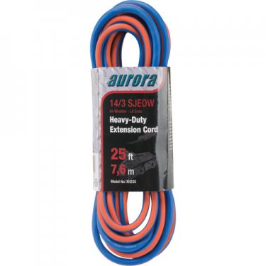 Aurora Tools - XH235 - All-Weather TPE-Rubber Extension Cords with Light Indicator