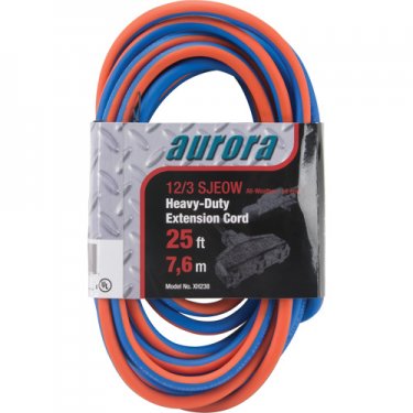Aurora Tools - XH238 - All-Weather TPE-Rubber Extension Cords with Light Indicator