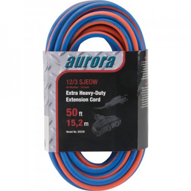 Aurora Tools - XH239 - All-Weather TPE-Rubber Extension Cords with Light Indicator