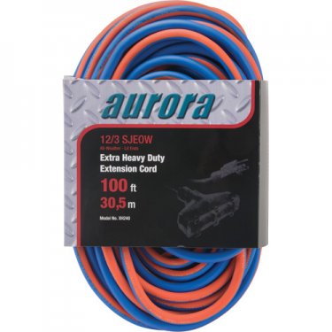 Aurora Tools - XH240 - All-Weather TPE-Rubber Extension Cords with Light Indicator