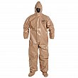 Dupont Personal Protection - C3128T-3XL - Tychem® 5000 Protective Hooded Coveralls - Tychem - Brown - 3X-Large - Unit Price