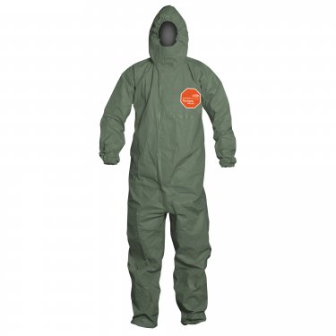 Dupont Personal Protection - QS127TGR2X000400 - Tychem® 2000 SFR Protective Coveralls - FR Treated Fabric - Green - 2X-Large - Unit Price
