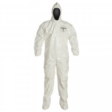 Dupont Personal Protection - SL122B-XL - Tychem® 4000 Coveralls - Tychem - White - X-Large - Unit Price