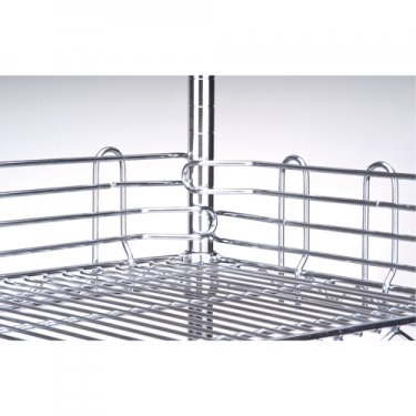 Kleton - RL615 - Rebord pour étagère en treillis chromaté