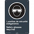 Zenith Safety Products - SGI143 - Enseigne de sécurité CSA « Lunettes de Sécurité / Safety Glasses » Chaque