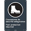 Zenith Safety Products - SGI147 - Enseigne de sécurité CSA « Chaussures de Sécurité / Foot Protection » Chaque
