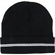 Zenith Safety Products - SGJ105 - Bonnet en tricot noir avec bande réfléchissante argentée