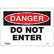 Zenith Safety Products - SGL341 - Enseigne «Do Not Enter» Chaque