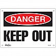 Zenith Safety Products - SGL354 - Enseigne «Keep Out» Chaque