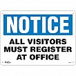 Zenith Safety Products - SGL381 - All Visitors Must Register Sign Each
