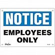 Zenith Safety Products - SGL402 - Employees Only Sign Each