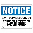 Zenith Safety Products - SGL411 - Employees Only Sign Each