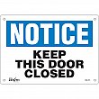 Zenith Safety Products - SGL415 - Keep This Door Closed Sign Each