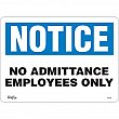 Zenith Safety Products - SGL422 - Enseigne «Employees Only» Chaque