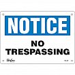 Zenith Safety Products - SGL426 - Enseigne «No Trespassing» Chaque