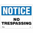 Zenith Safety Products - SGL428 - Enseigne «No Trespassing» Chaque