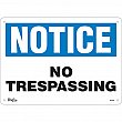Zenith Safety Products - SGL429 - Enseigne «No Trespassing» Chaque