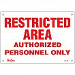 Zenith Safety Products - SGL451 - Authorized Personnel Only Sign Each