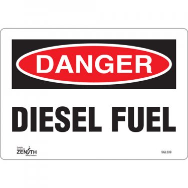 Zenith Safety Products - SGL539 - Diesel Fuel Sign Each