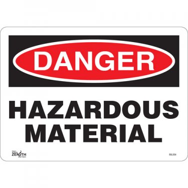 Zenith Safety Products - SGL554 - Enseigne «Hazardous Material» Chaque
