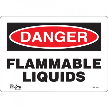 Zenith Safety Products - SGL569 - Flammable Liquids Sign Each