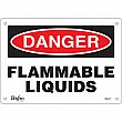 Zenith Safety Products - SGL571 - Enseigne «Flammable Liquids» Chaque