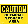 Zenith Safety Products - SGL585 - Enseigne «Chemical Storage Area» Chaque