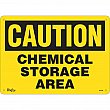 Zenith Safety Products - SGL586 - Enseigne «Chemical Storage Area» Chaque