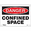 Zenith Safety Products - SGL595 - Enseigne «Confined Space» Chaque